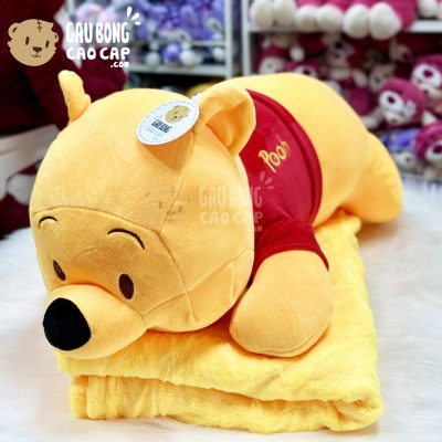 Gối mền 2in1 Gấu Pooh Vàng