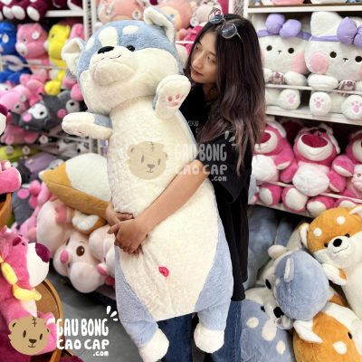 Chó Bông Husky lông Smooth Gối Ôm Dài