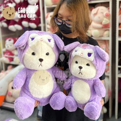 Gấu Bông Lena ngồi Cosplay Kuromi