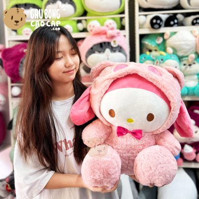 Thỏ Bông Melody ngồi đội Mũ Rời