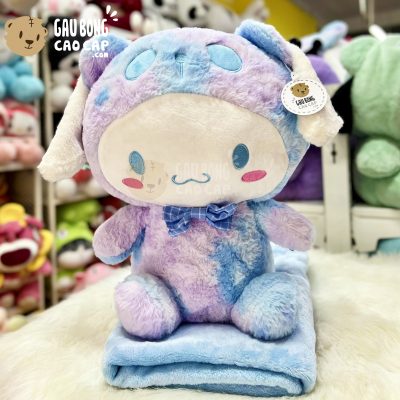 Gấu Bông Cinnamoroll màu Galaxy có mền 2in1