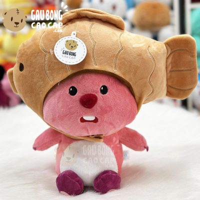 Gấu Bông Loopy đội mũ hình Cá - Hàng Nhập