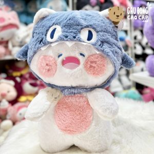 Mèo Bông DuDu trắng cosplay Cá Mập