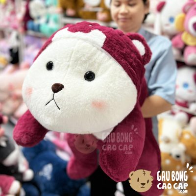 Gấu Bông LENA nằm sấp Cosplay Lotso Hồng