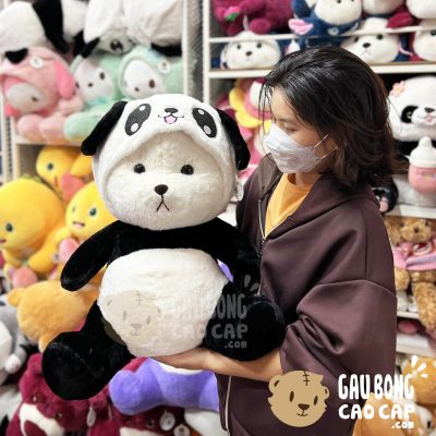 Gấu Bông Lena ngồi cosplay Panda
