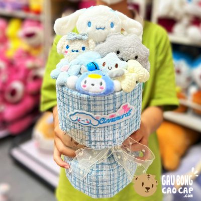 Hoa Gấu Bông Cinnamoroll vân Caro - Hàng Nhập
