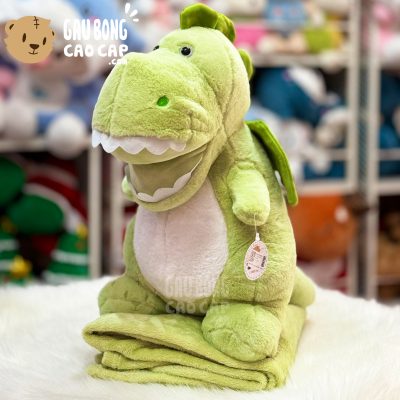 Gấu Bông Khủng Long Baby có mền 2in1