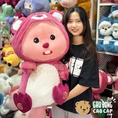 Gấu Bông Loopy cosplay Lotso Dâu