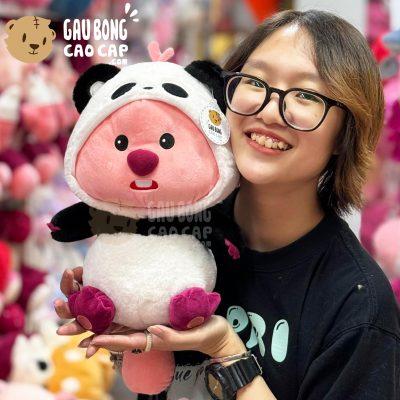 Gấu Bông Loopy cosplay Panda