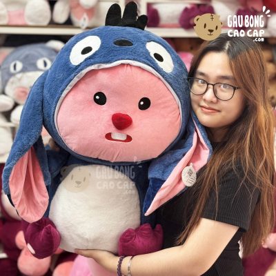 Gấu Bông Loopy cosplay Stitch Xanh
