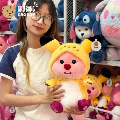 Gấu Bông Loopy cosplay Pikachu
