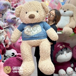Gấu Bông Teddy mặc áo len Big Love