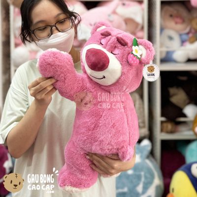 Gấu Bông Lotso nằm gối ôm dài lông Smooth - Hàng Nhập