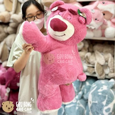 Gấu Bông Lotso nằm gối ôm dài lông Smooth - Hàng Nhập