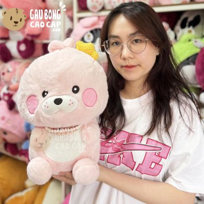Gấu Bông Hải Ly Baby má hồng