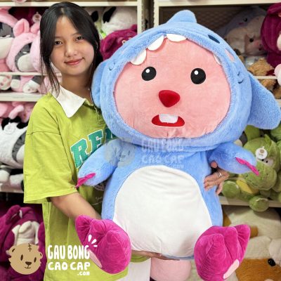 Gấu Bông Loopy cosplay Cá Mập Xanh