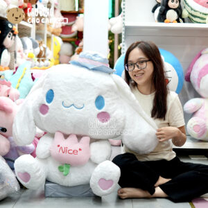 Thỏ Bông Cinnamoroll ngồi Ôm Hoa Nice