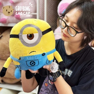 Gấu Bông Minions lông mịn mắt thêu