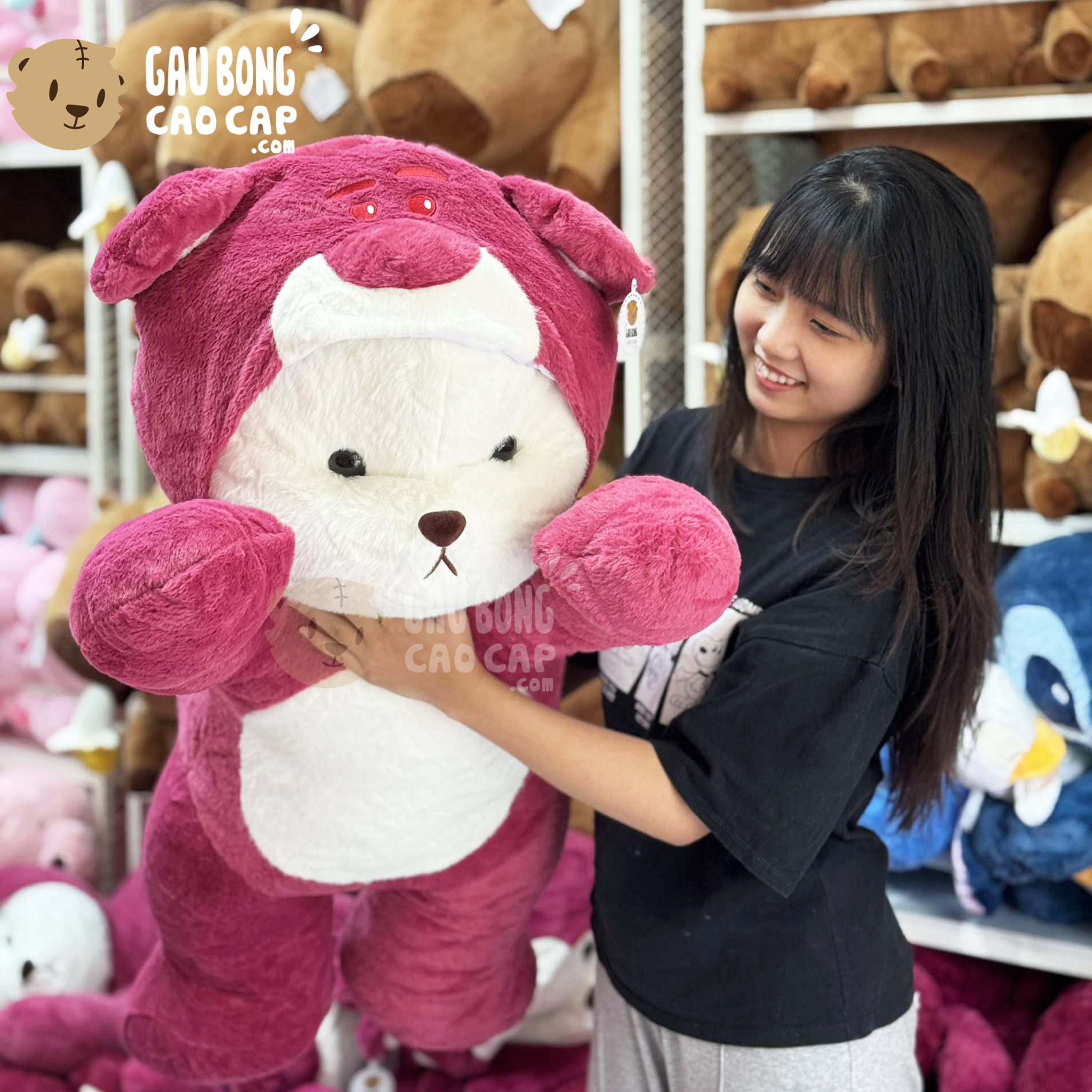 Gấu Bông Lena nằm cosplay Lotso