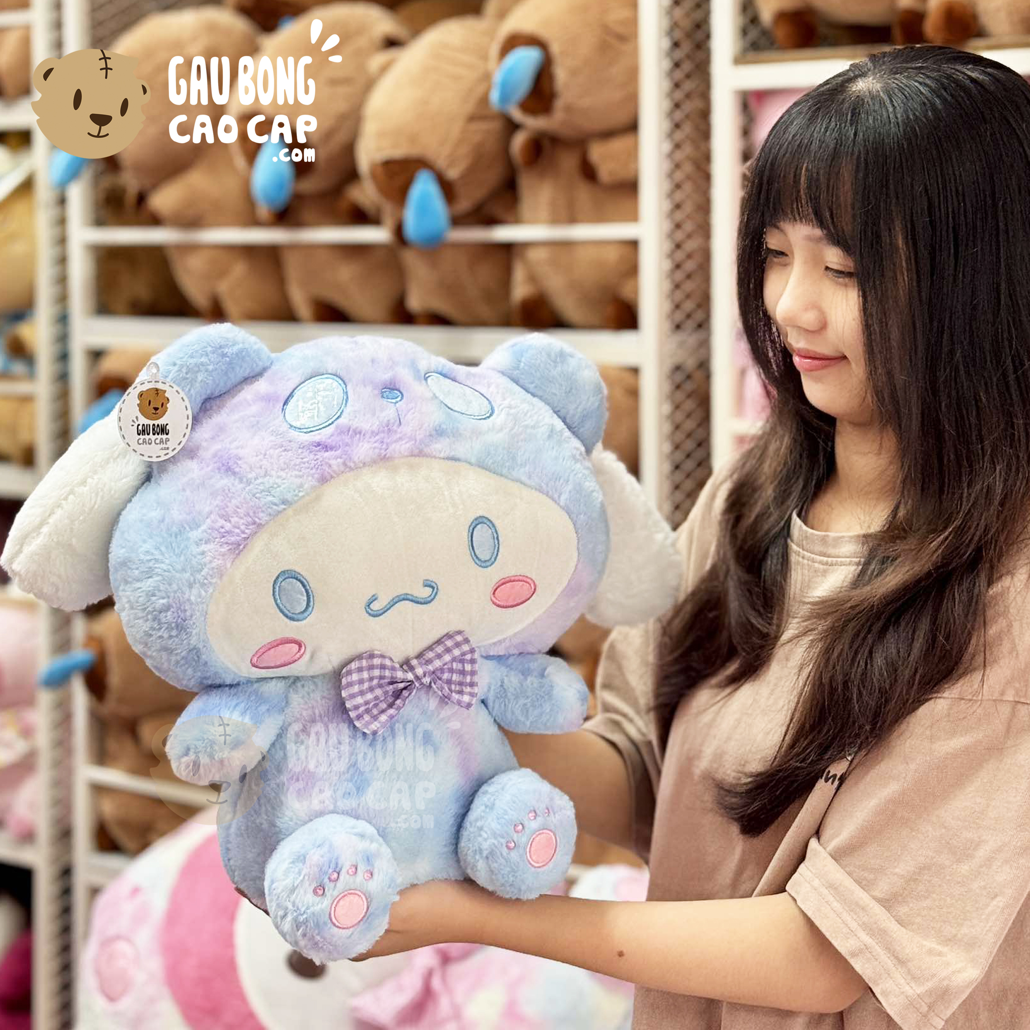 Gấu Bông Cinnamoroll màu Galaxy lông tơ Smooth