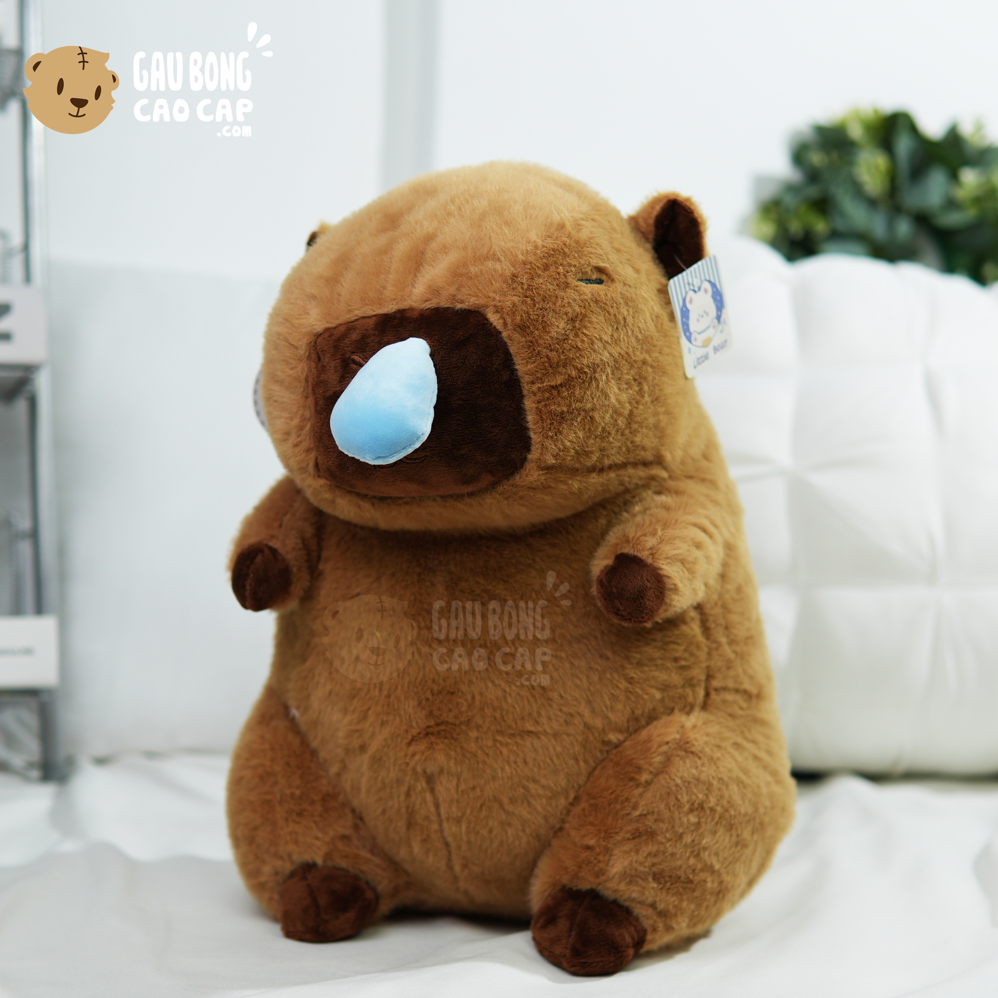 Gấu Bông Capybara Chảy Mũi lông Smooth - Hàng Nhập