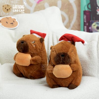 Gấu Bông Capybara đội nón Noel