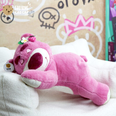 Gấu Bông Lotso nằm gối ôm dài lông Smooth - Hàng Nhập