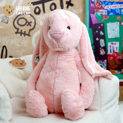 Thỏ Bông Jellycat lông tơ Smooth siêu mịn - Màu Hồng