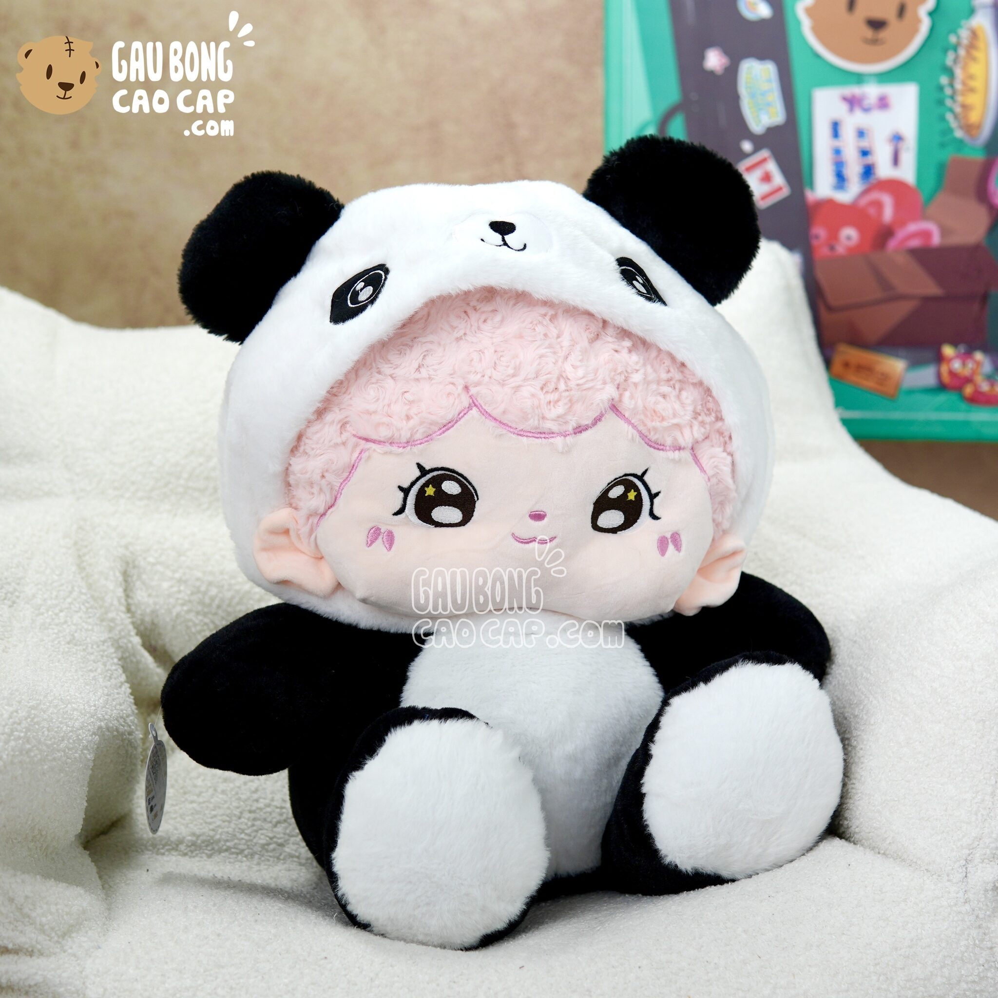 Gấu Bông Baby Three Little Boy cosplay Panda