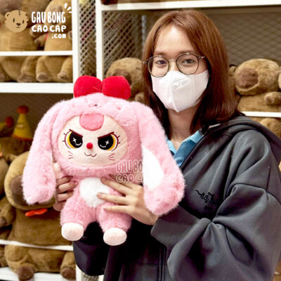 Gấu Bông Baby Three màu Hồng - Gấu Nhập QC