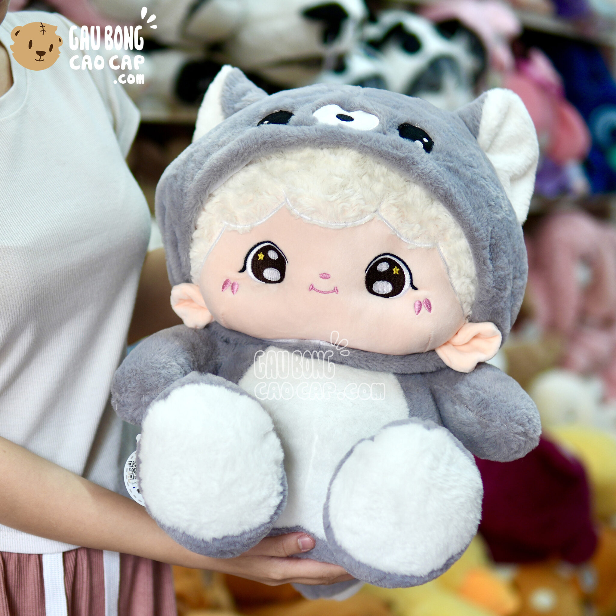 Gấu Bông Baby Three Little Boy cosplay Husky