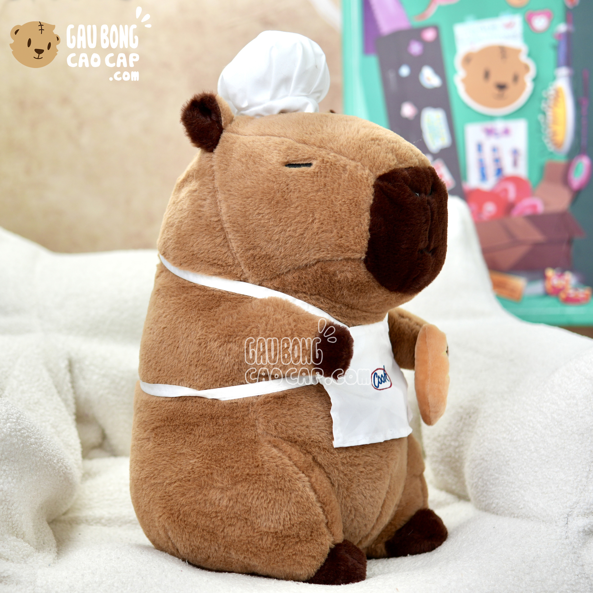 Gấu Bông Capybara đầu bếp