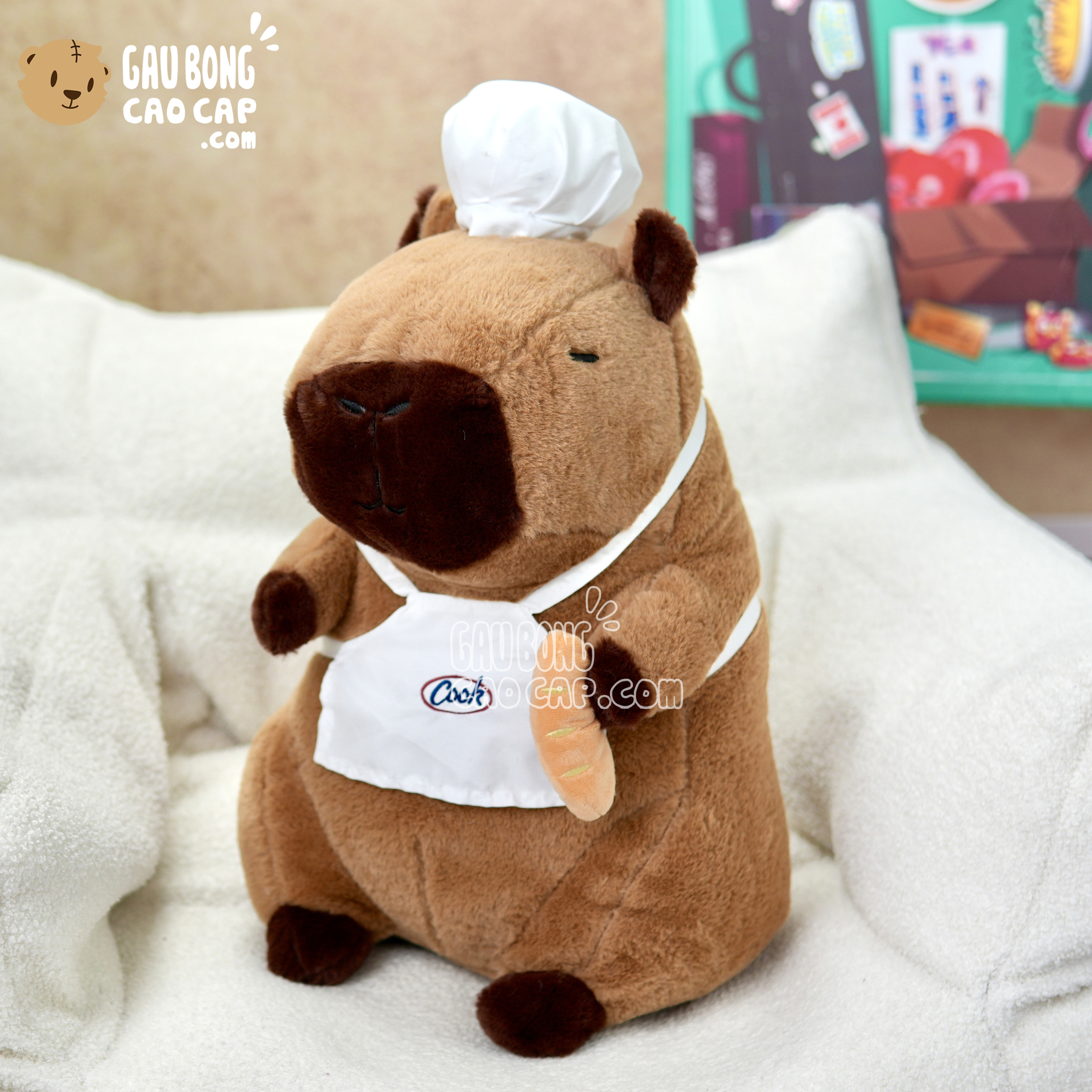 Gấu Bông Capybara đầu bếp