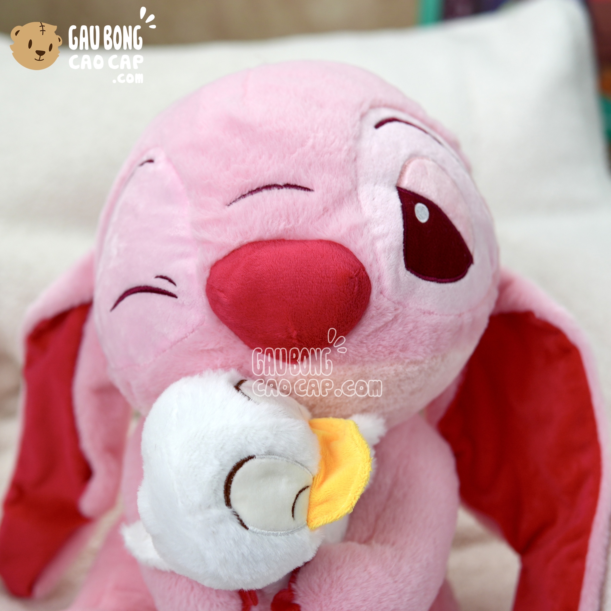 Gấu Bông Stitch Hồng ôm Vịt