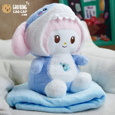 Gấu mền 2in1 Gấu Bông Melody cosplay Cá Mập