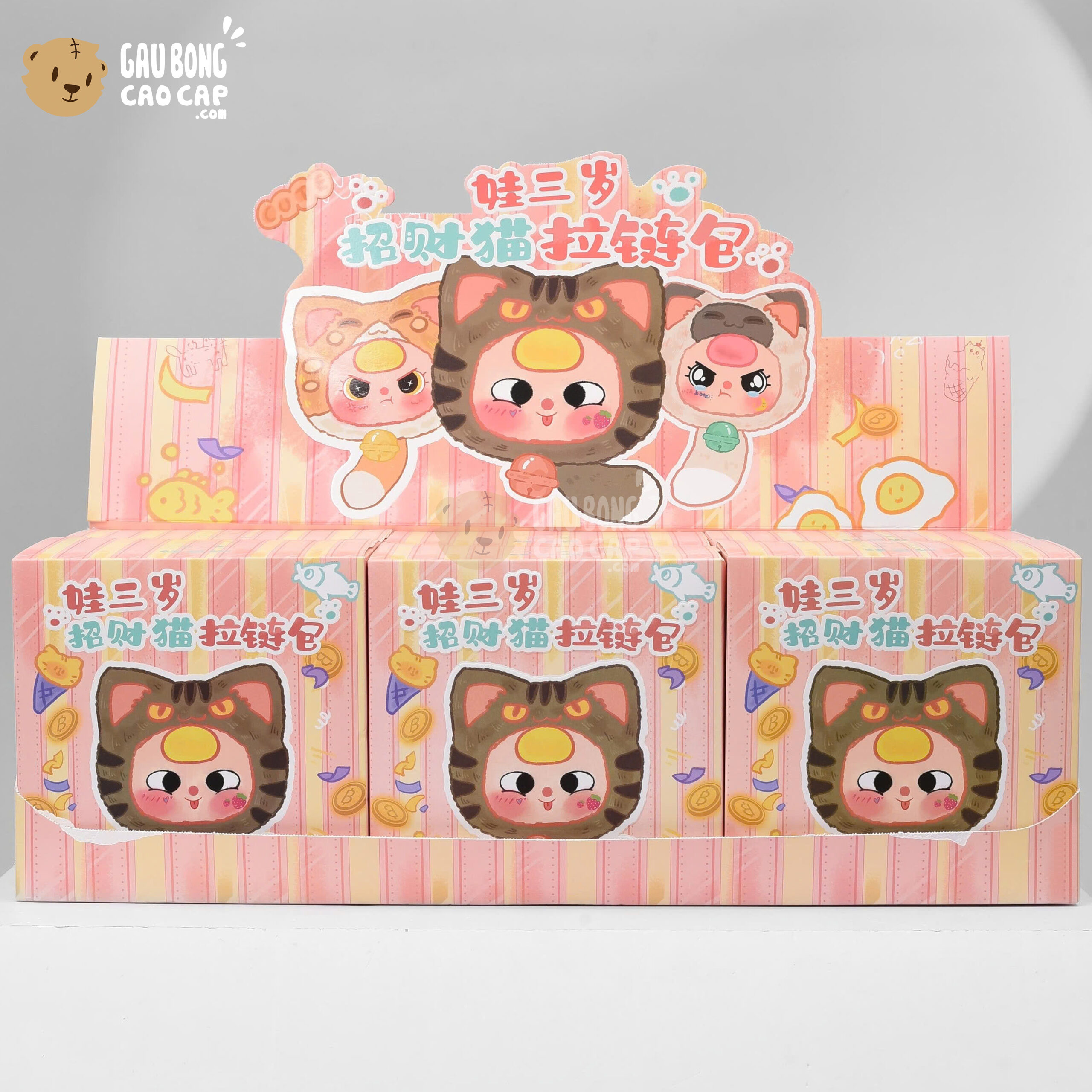 Blind Box Lucky Cat Mèo Thần Tài Baby Three