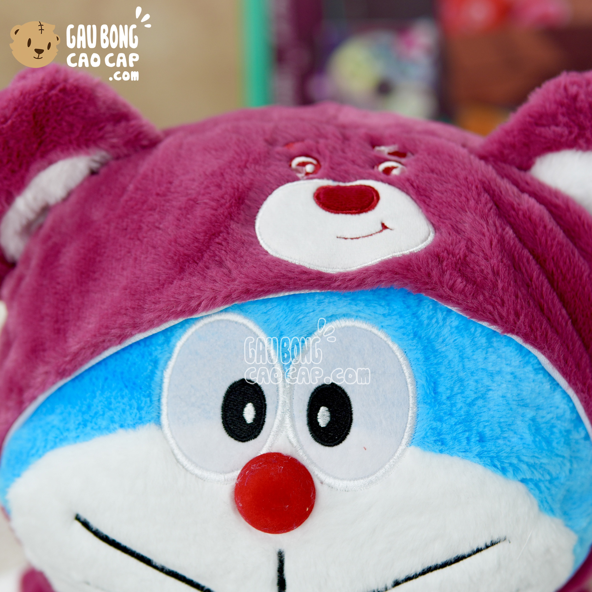 Gấu Bông Doremon cosplay Lotso Hồng