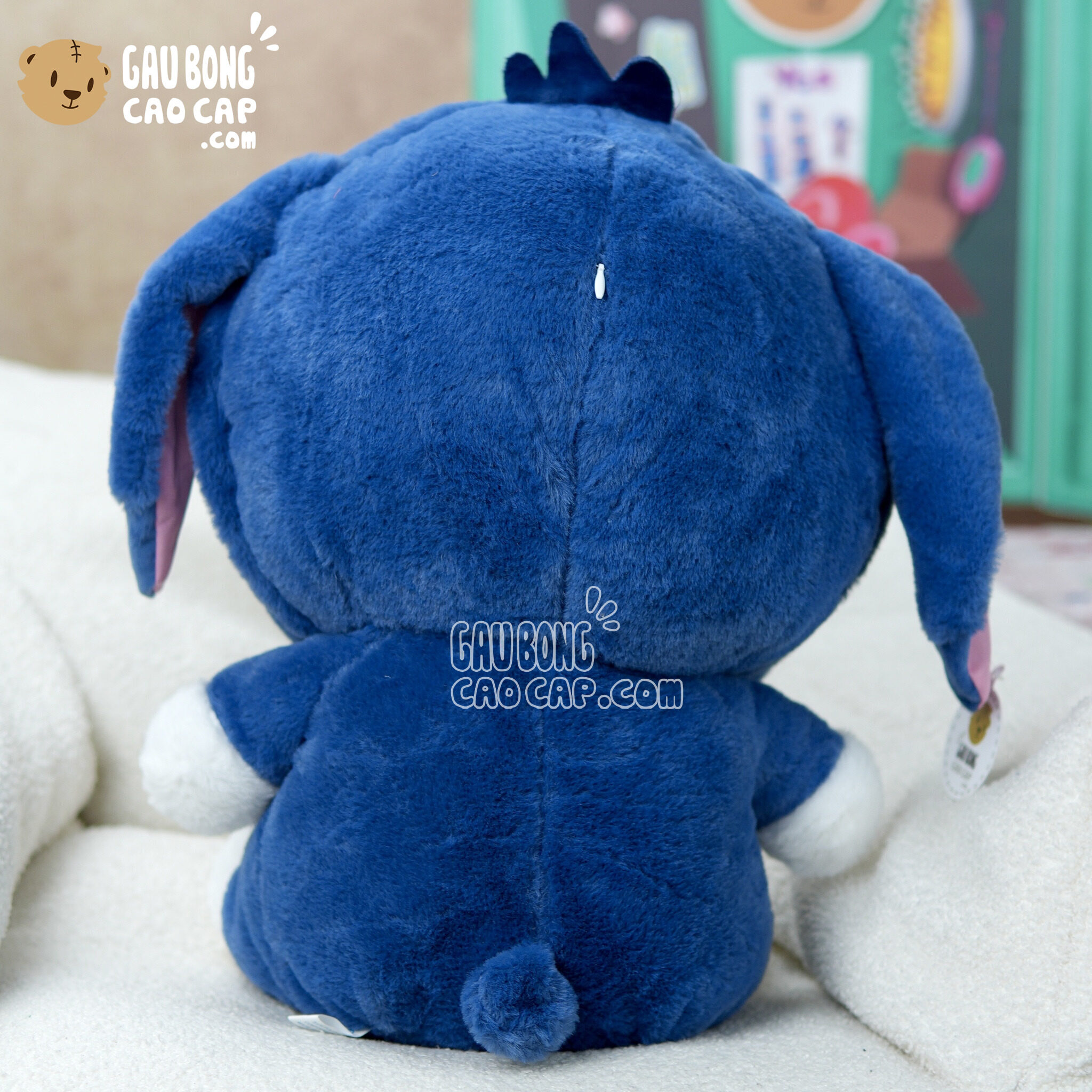 Gấu Bông Doremon cosplay Stitch Xanh