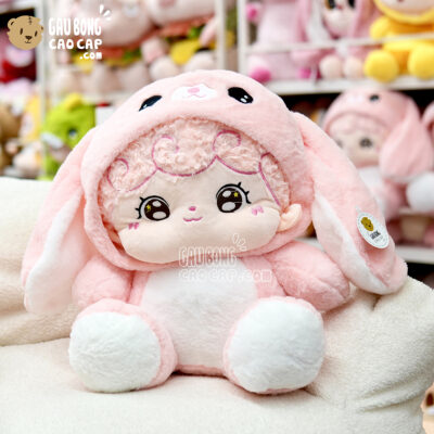 Gấu Bông Baby Three Little Boy cosplay Thỏ Hồng