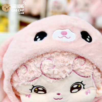 Gấu Bông Baby Three Little Boy cosplay Thỏ Hồng