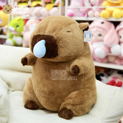 Gấu Bông Capybara Chảy Mũi lông Smooth - Hàng Nhập