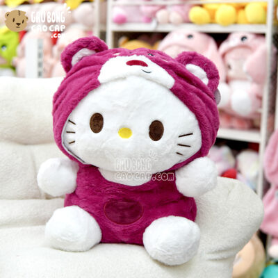 Gấu Bông Hello Kitty cosplay Lotso Hồng