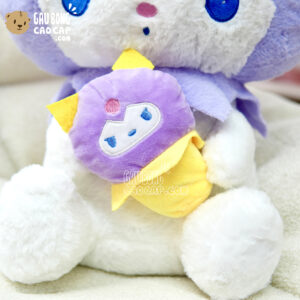 Gấu Bông Kuromi tím cầm kem Gấu Bông Kuromi tím cầm kem