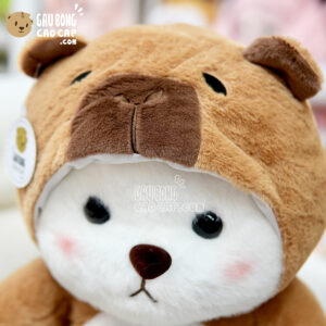 Gấu Bông Lena ngồi cosplay Capybara Gấu Bông Lena ngồi cosplay Capybara