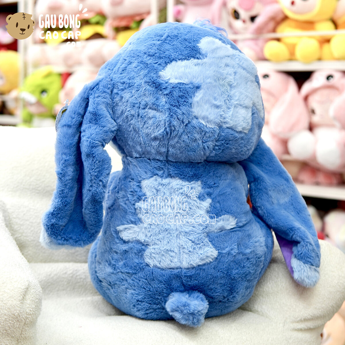 Gấu Bông Stitch xanh ôm Vịt Trắng
