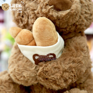 Gấu Bông Teddy đầu bếp ôm Bánh Mì