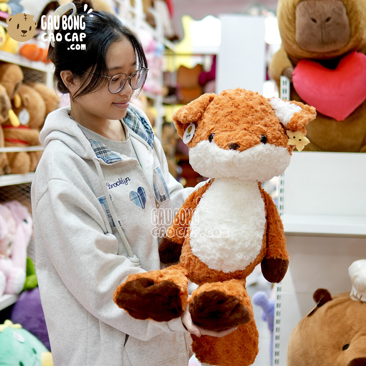 Cáo Bông Baby lông xoắn