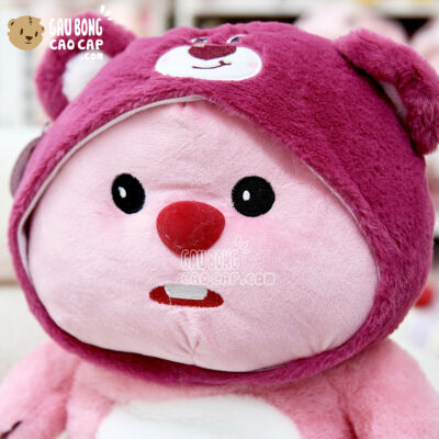 Gấu Bông Loopy cosplay Lotso có mền 2in1