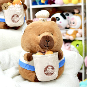 Gấu Bông Capybara đầu bếp bánh mì Gấu Bông Capybara đầu bếp bánh mì