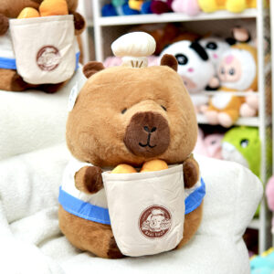 Gấu Bông Capybara đầu bếp bánh mì Gấu Bông Capybara đầu bếp bánh mì
